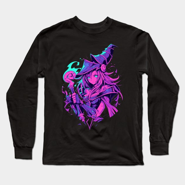 dark magician girl Long Sleeve T-Shirt by retinac 